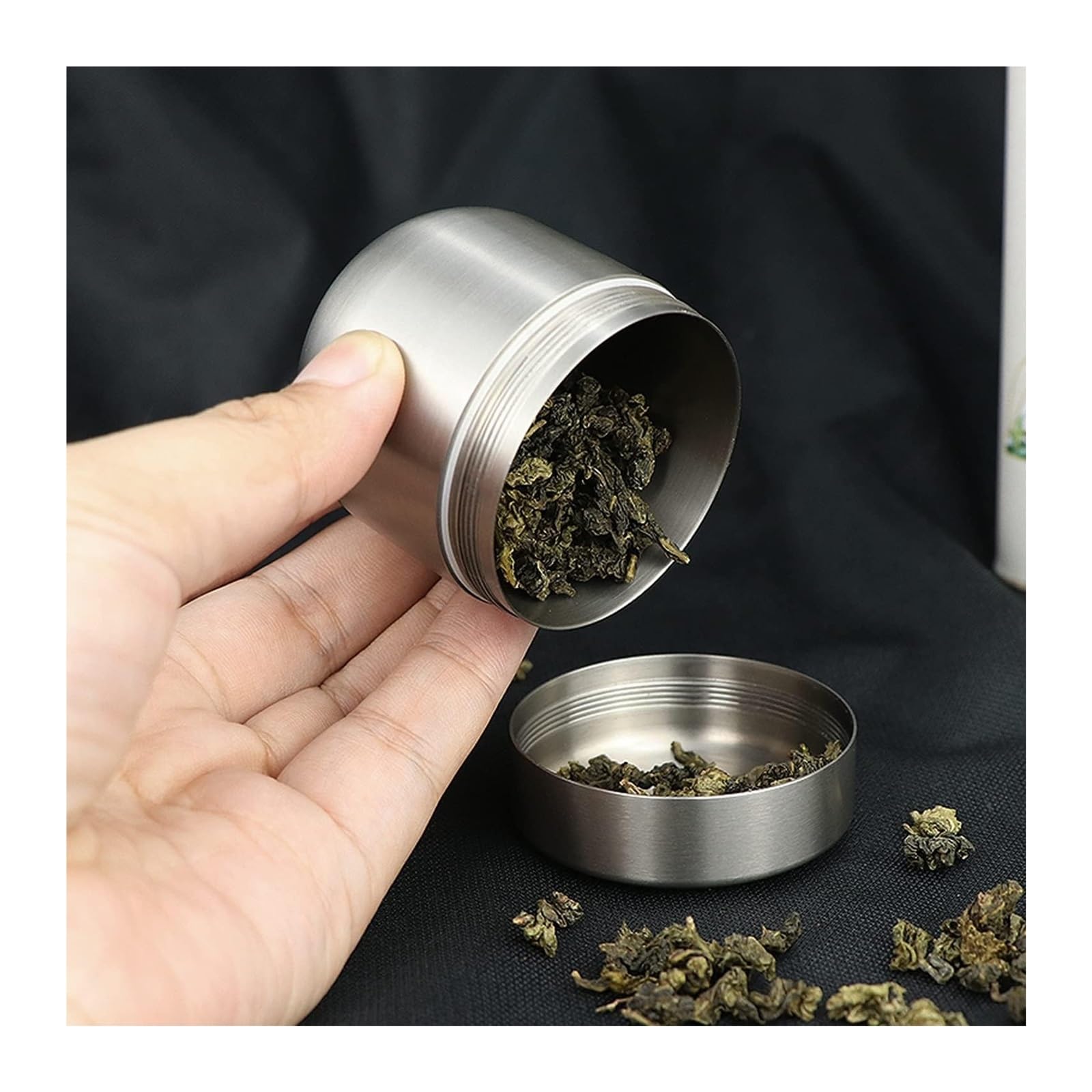 Pill dispenser Pastillero pequeño de viaje, pastillero de titanio, pastilleros portátiles, pastilleros de bolsillo impermeables, organizador de almacenamiento de medicina EDC (Size : Style E)