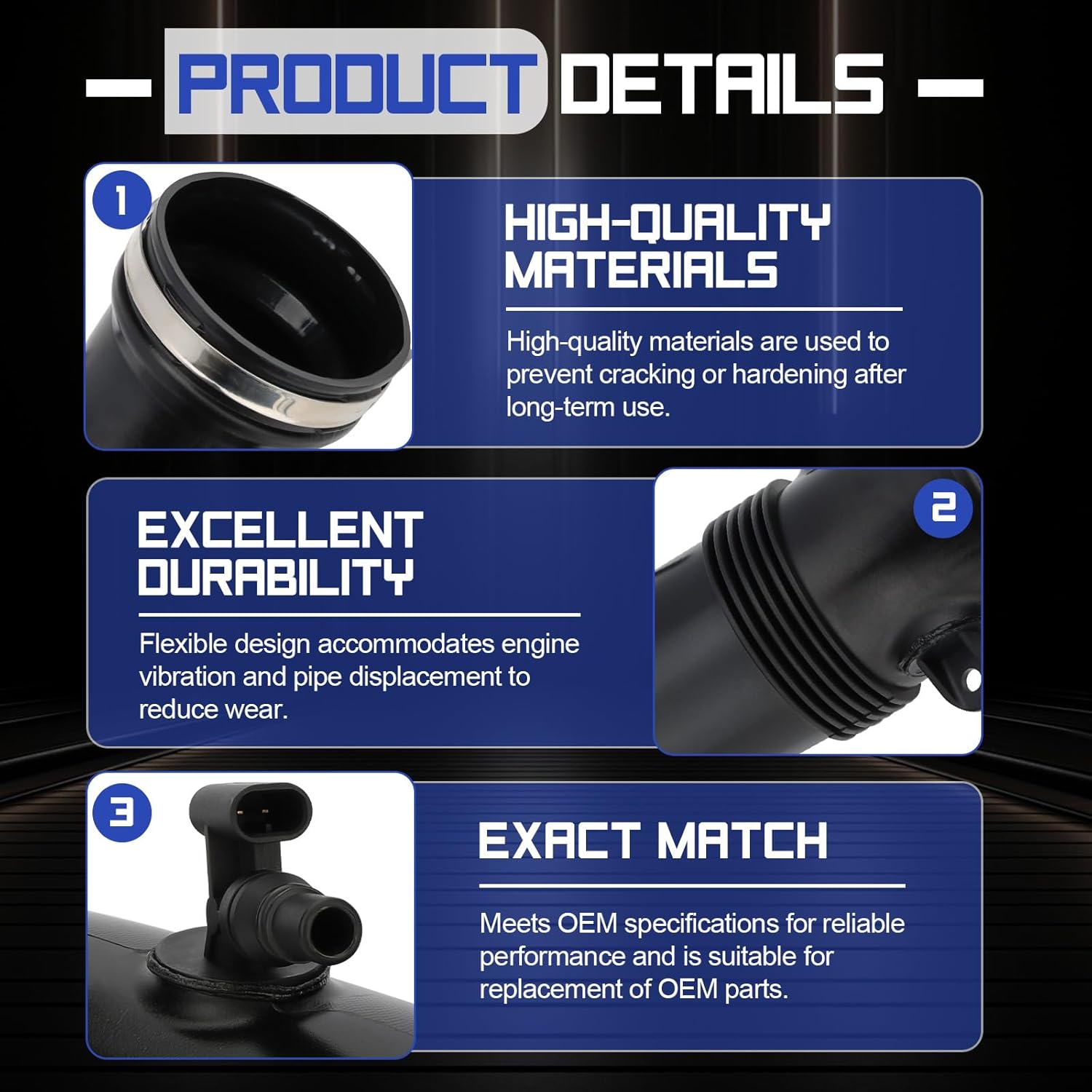 13717627501 Air Duct Intake Boot Hose Turbo Pipe for 2010-2015 Mini Cooper S Countryman Paceman Clubman R55 R56 R57 R58 R59 R60 N18 Engine Replaces# 13717607778 7627501