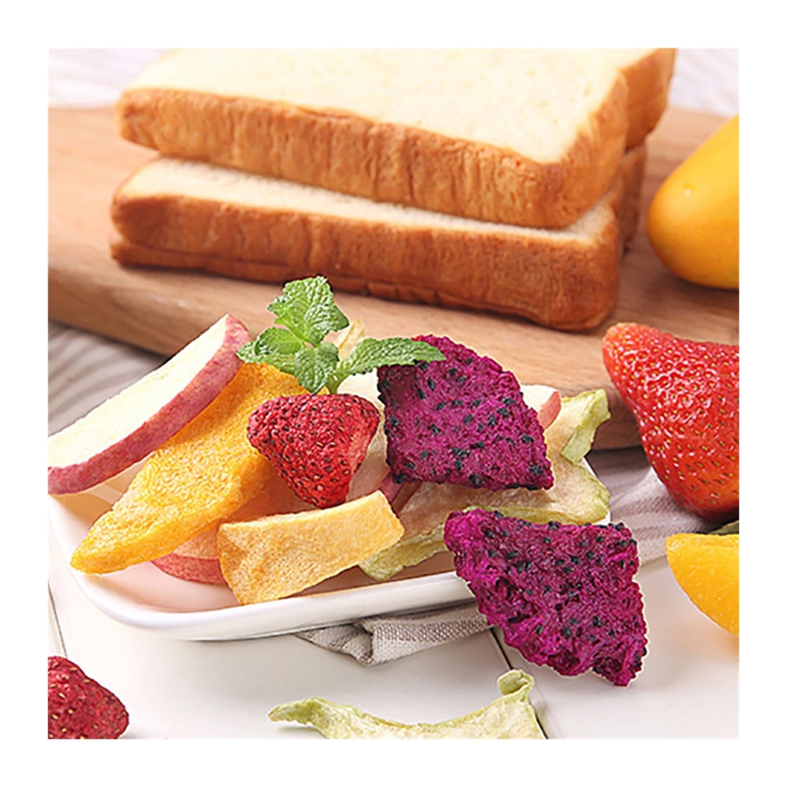 30 G Gemischte Gefriergetrocknete Früchte – Eine Lebendige Geschmacksmischung For Einen Erfrischenden Genuss. Genießen Sie Diesen Köstlichen Fruchtsnack!(6bag)