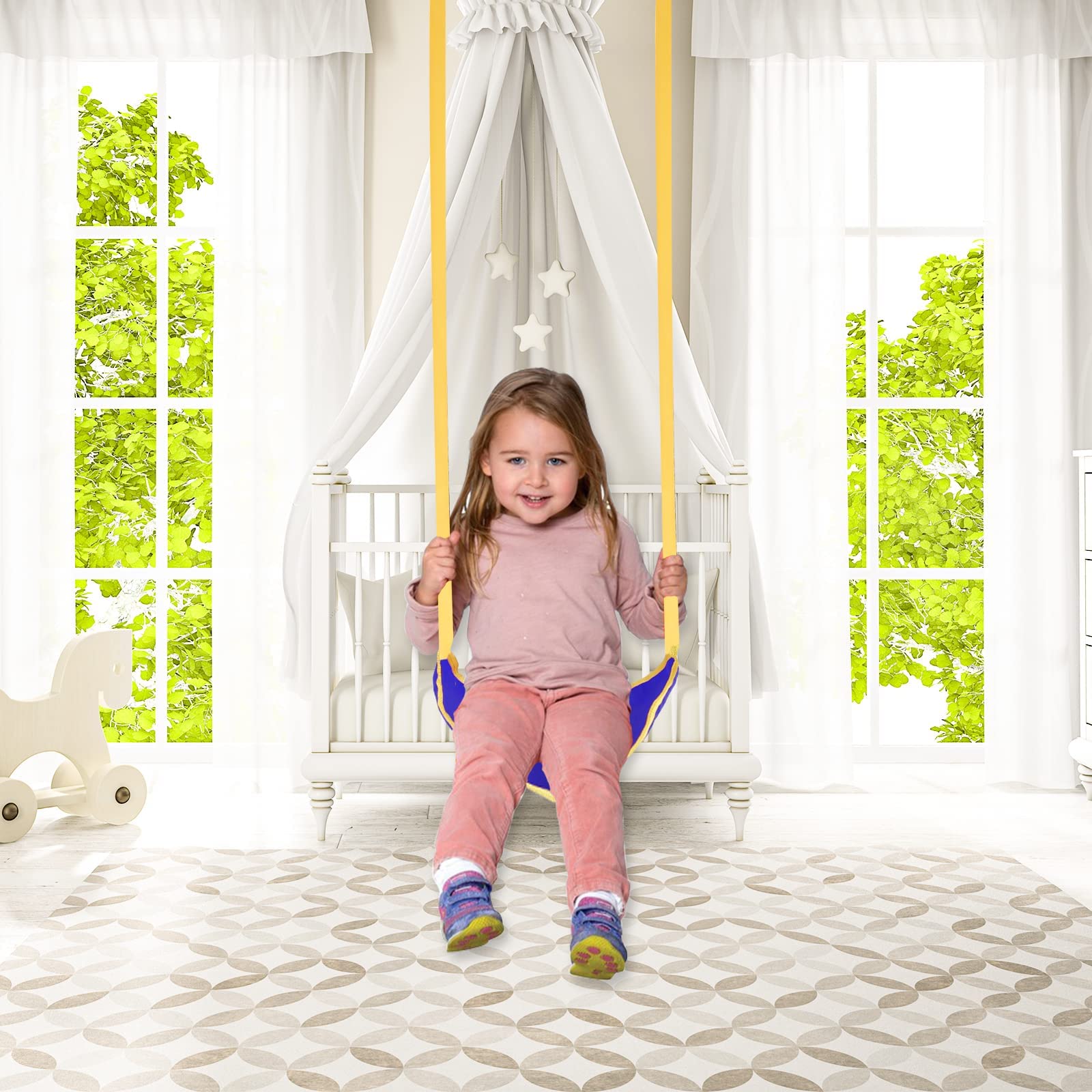 Amazon.co.jp: 布のブランコ ブルー : おもちゃ