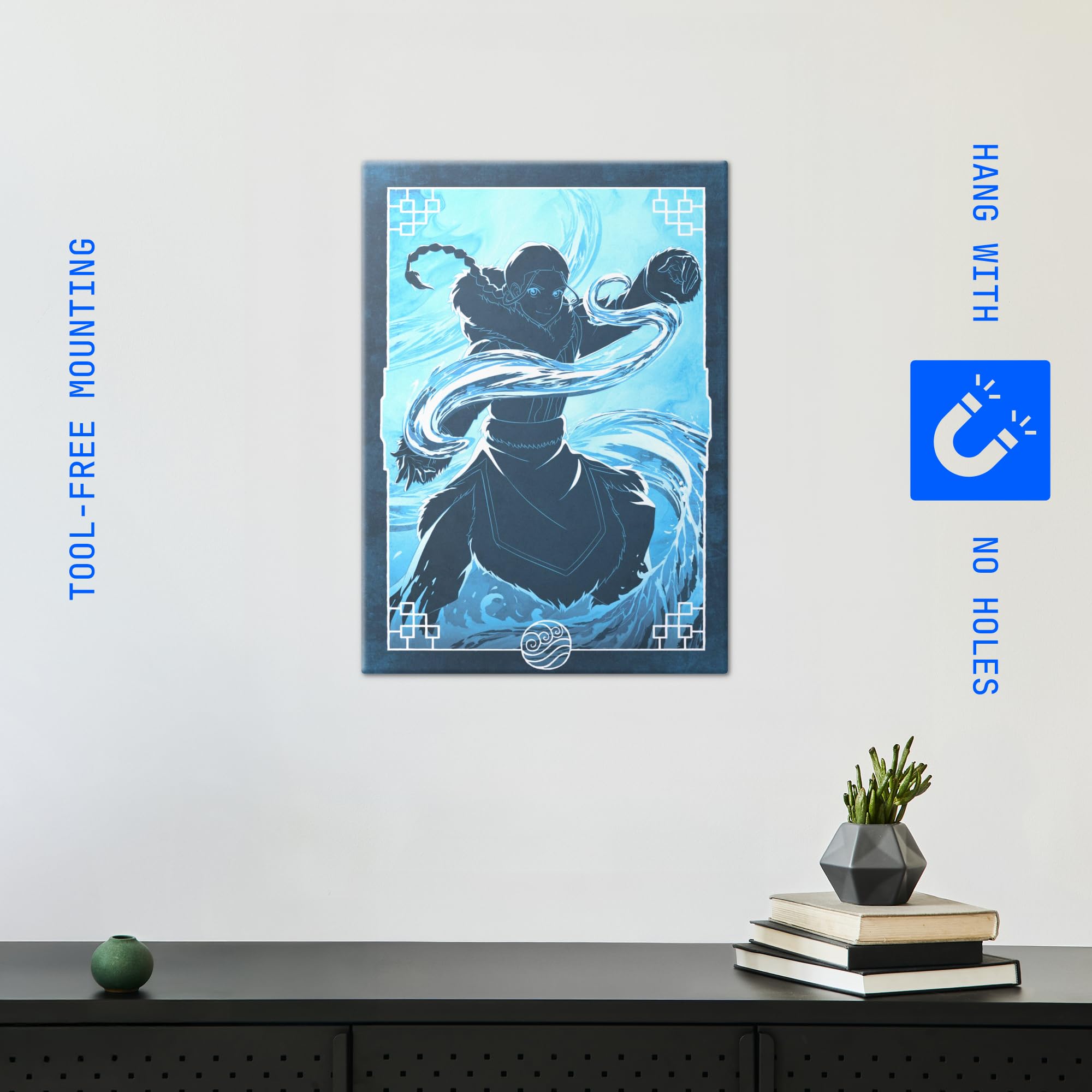 Displate Metall poster Avatar The Last Airbender Katara Water Tribe M | Bild Plakate für Schlafzimmer Dekor, Geschenke. Magnetische Befestigung Wandposter, Wanddeko. Metall Wandkunst.