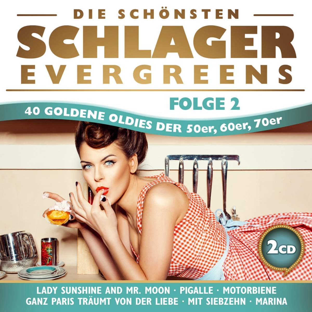 Die schönsten Schlager Evergreens; 40 Oldies der 50er; 60er, 70er