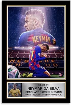 SUKORI Neymar Poster - 2 Posters for Bedroom, Room Aesthetic 12x18inch 30x45cm Unframed