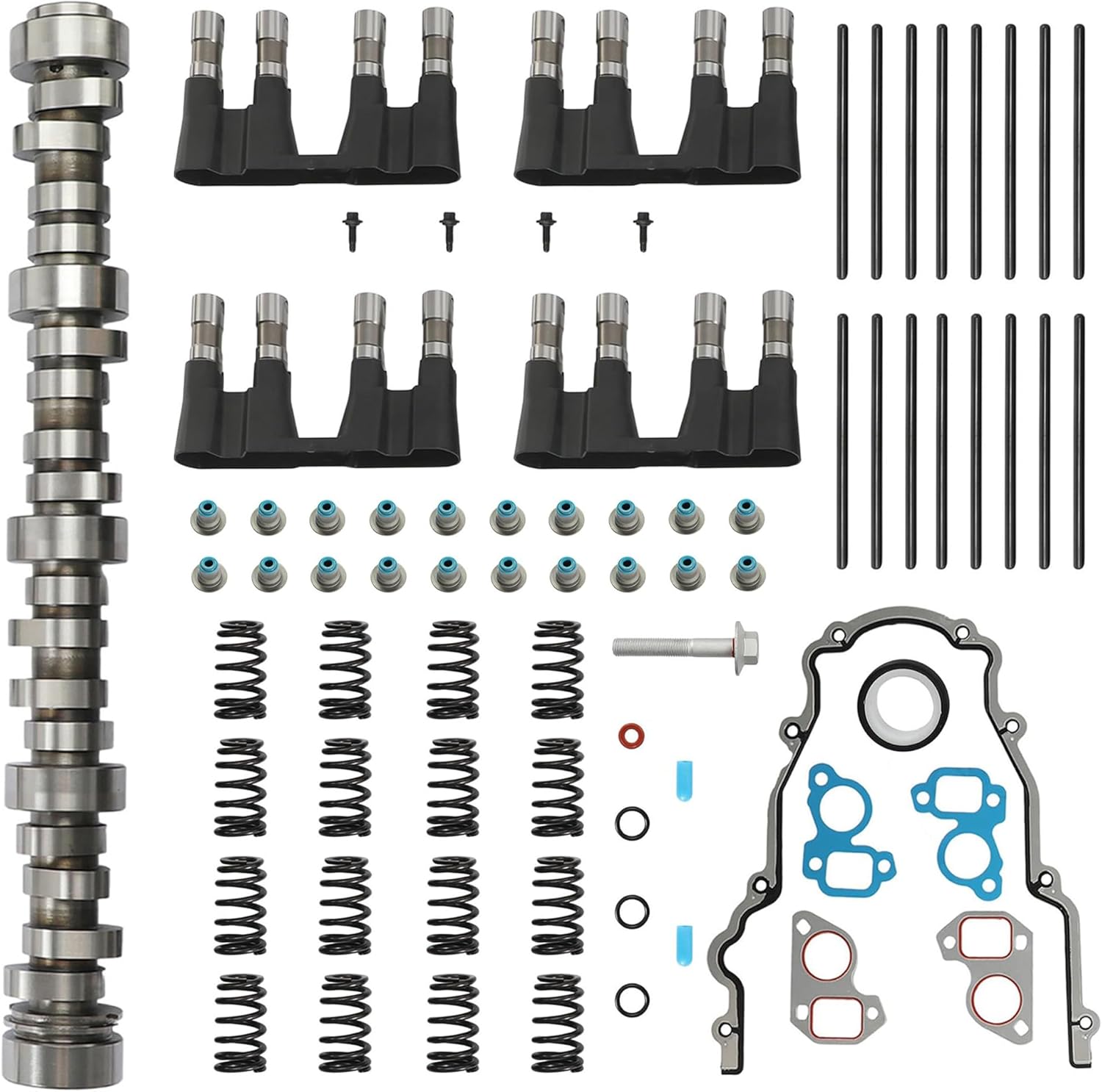 E1840P Sloppy Stage 2 Camshaft with NON AFM Lifter & Pushrods Kit Fit For Chevrolet GMC Gen 3 LS1 LS6 LQ4 4.8 5.3 5.7 6.0 1999-2007 Replace#12564012 12576400