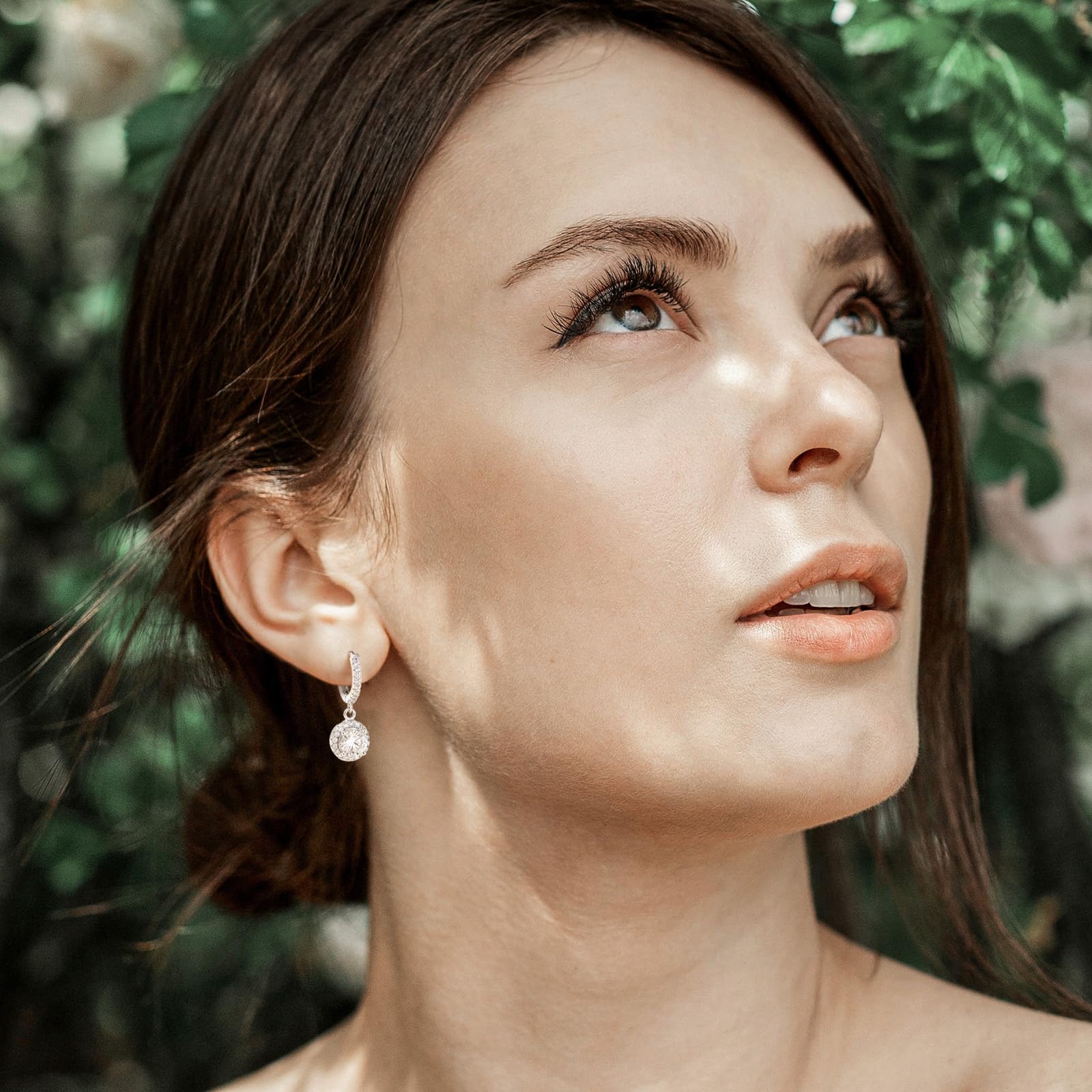 ABSOLUTE - Aretes de moissanita para mujer, regalo para ella, aretes de plata de ley 925 para mujeres y hombres, color D, claridad VVS1, aretes de moissanita para mujeres y niñas, promesa de