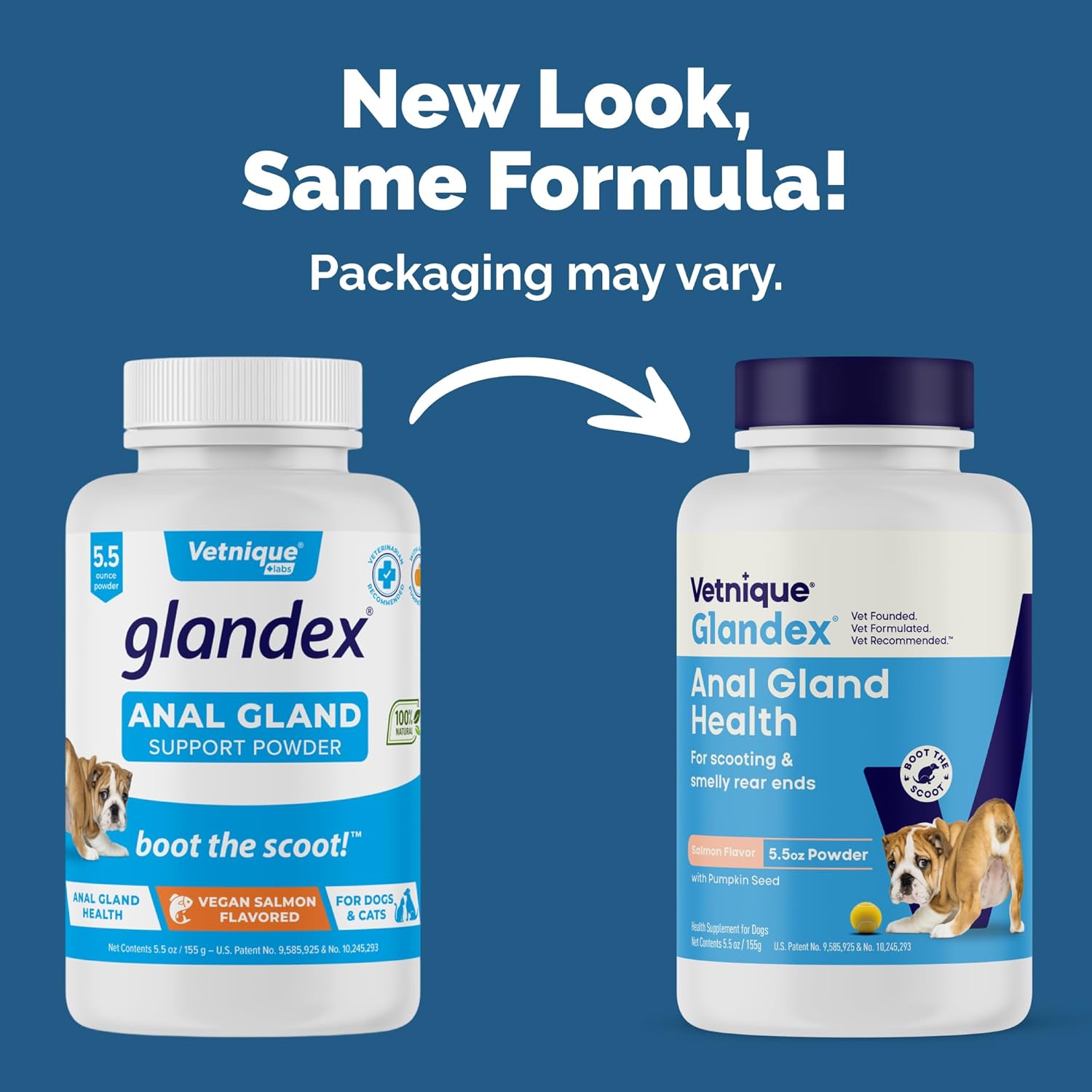 Vetnique Glandex Dog Fiber Supplement Powder for Anal Gland Health with Pumpkin, Digestive Enzymes & Probiotics - Vet Recommended (Regular or Advanced Strength) - Boot The Scoot (5.5 oz, Salmon) - Image 2