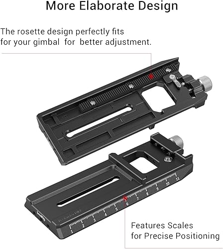Miniatura 2 de SMALLRIG Adaptador de placa de liberación rápida para cámara Arca-Swiss para DJI RS 4 / RS 4 Pro/RS 2 / RSC 2 / RS 3 / RS 3 Pro y para cardán