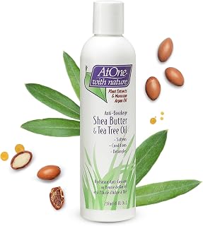 Atone with Nature Anti-Breakage Moisturizer with Shea Butter and Tea Tree Oil for Dry, Damaged Hair, 8 Oz