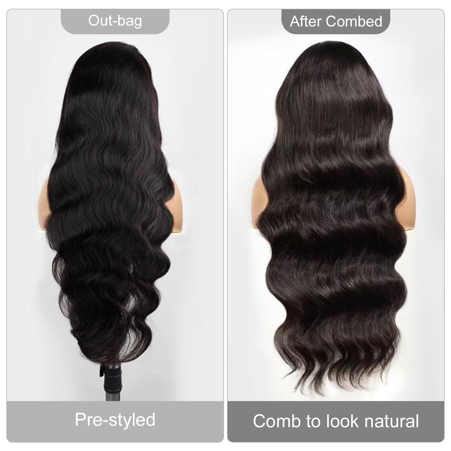 Body Wave Wigs Human Hair 200% Density - Image 3
