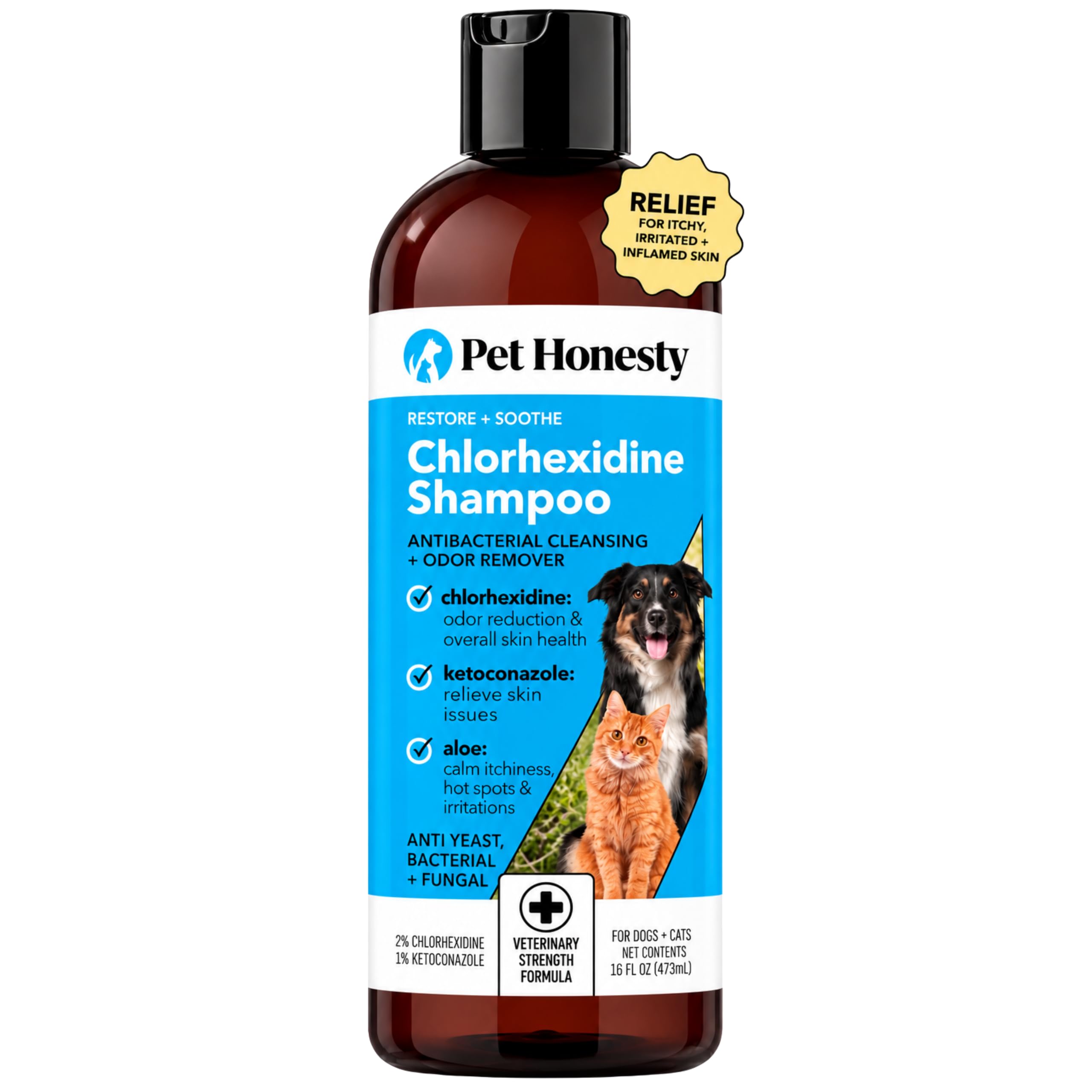 Pet Honesty Chlorhexidine Dog Shampoo Itchy...