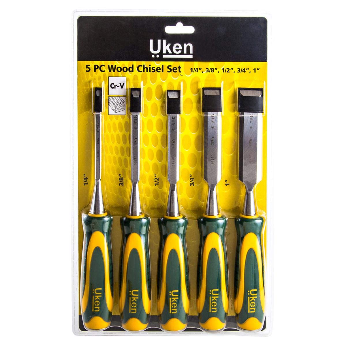 Uken U4551 Carpenter Chisel Set - 5 Pieces