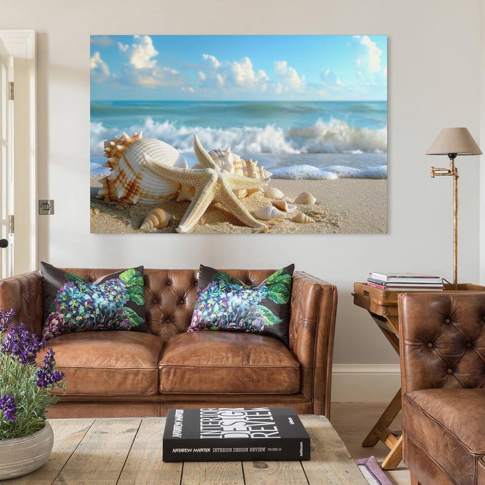 貝殻 絵画 アートパネル レトロ 表彰品 ばあばの絵 Amazon.co.jp: 絵画 浜辺の貝殻インテリア 絵画 美しい海の景色アート