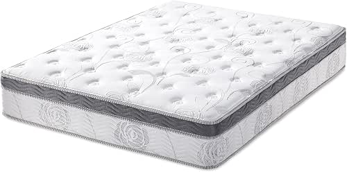 PrimaSleep Full Mattress, 13 Inch Hybrid Mattress, Gel Infused Memory