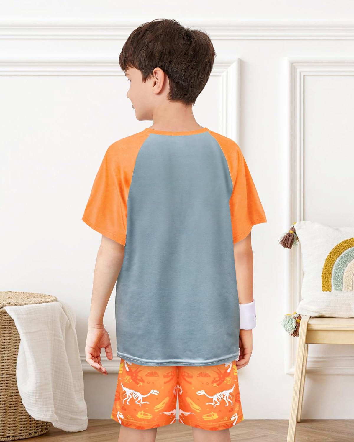PASHOP Boys Pajamas Little Boys Summer Pajamas 2 Piece Short Sleeve Top and Shorts Sets Kids Pjs Sleepwears 3-10 Years - Image 3