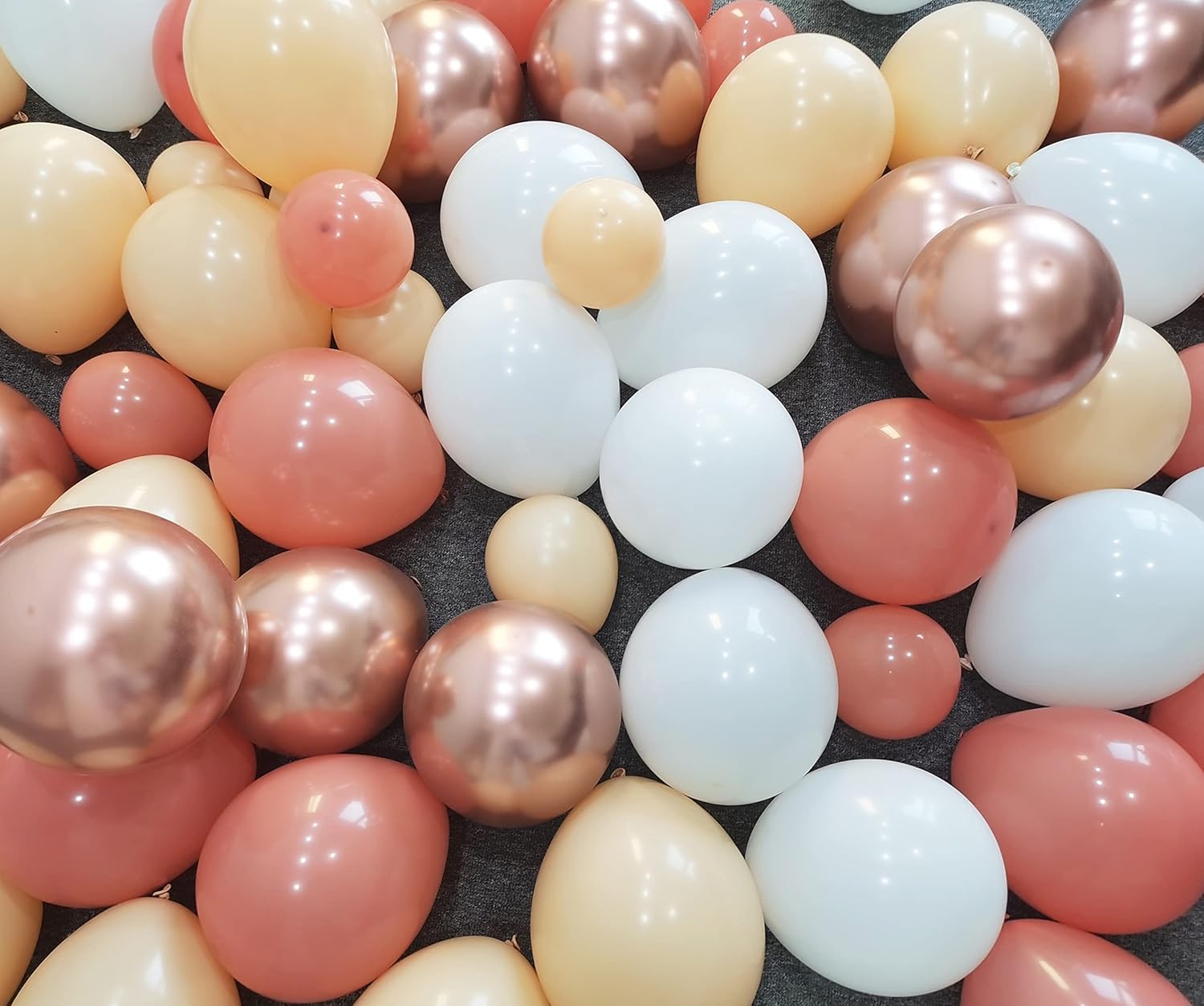 Beaumode DIY Matte Dusty Pink Peach Balloon Garland,Balloon Arch Wedding Cream Baby Shower Bridal Shower 1st Birthday Photo Backdrop Party Decoration (Dusty Pink and Peach) : Home & Kitchen