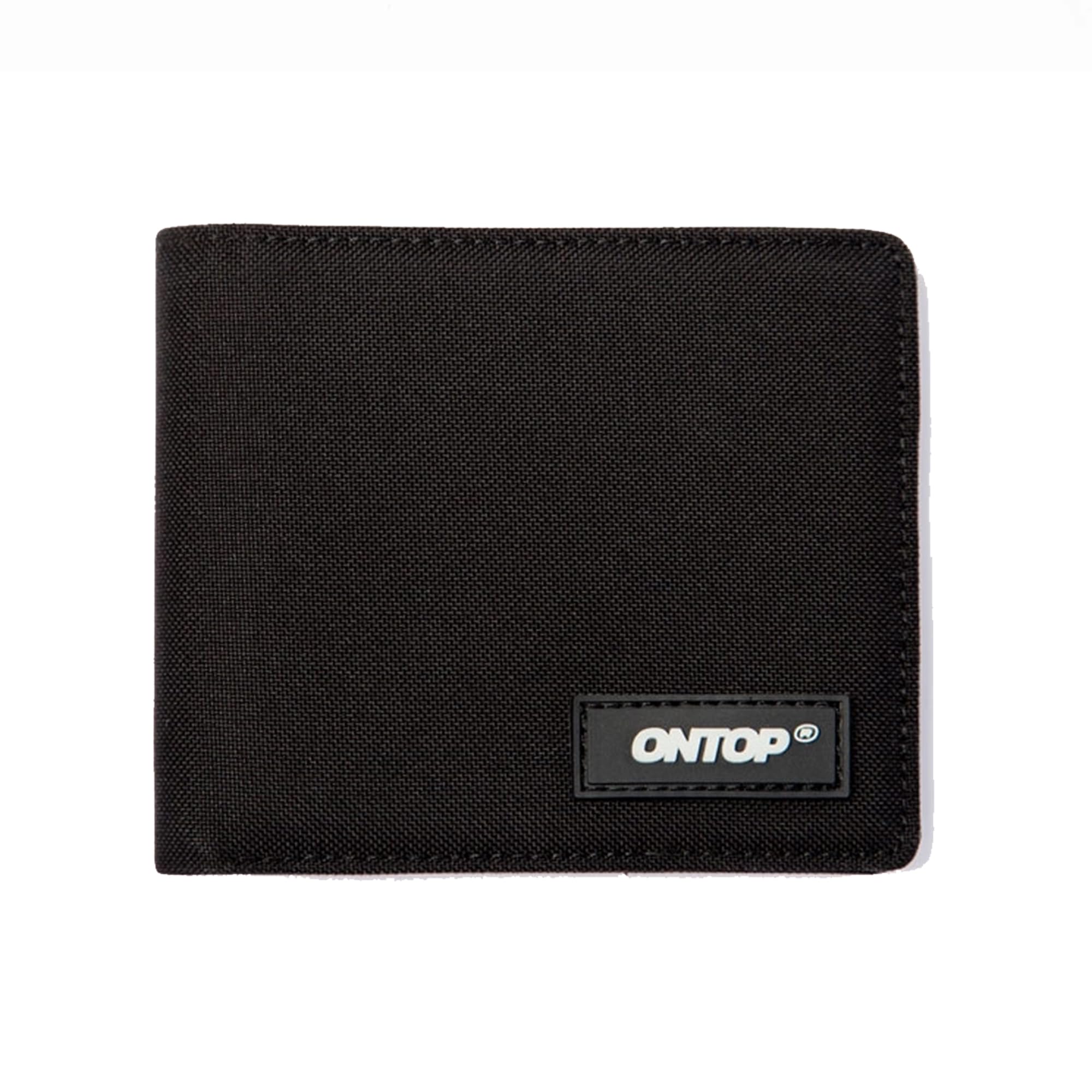 GeRRiT Canvas Bifold Wallet Minimalist Card Holder Black White Compact