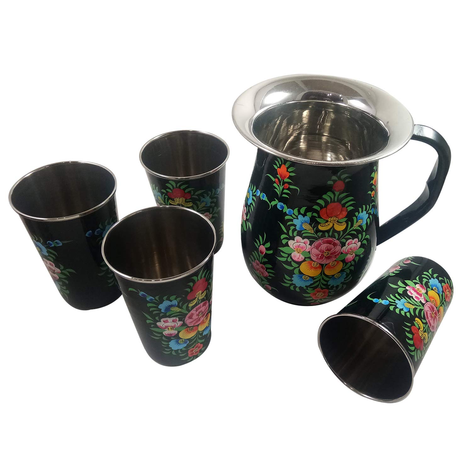 Sullivans Multicolored Ceramic Mini Pots for Home or Office Decor Set of 3