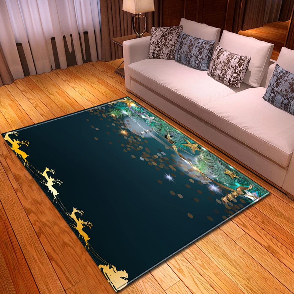 3D dywan do salonu święty mikołaj przewozu antypoślizgowe maty podłogowe dzieci maty dla raczkowania maty korytarzowe maty nocne home decoration