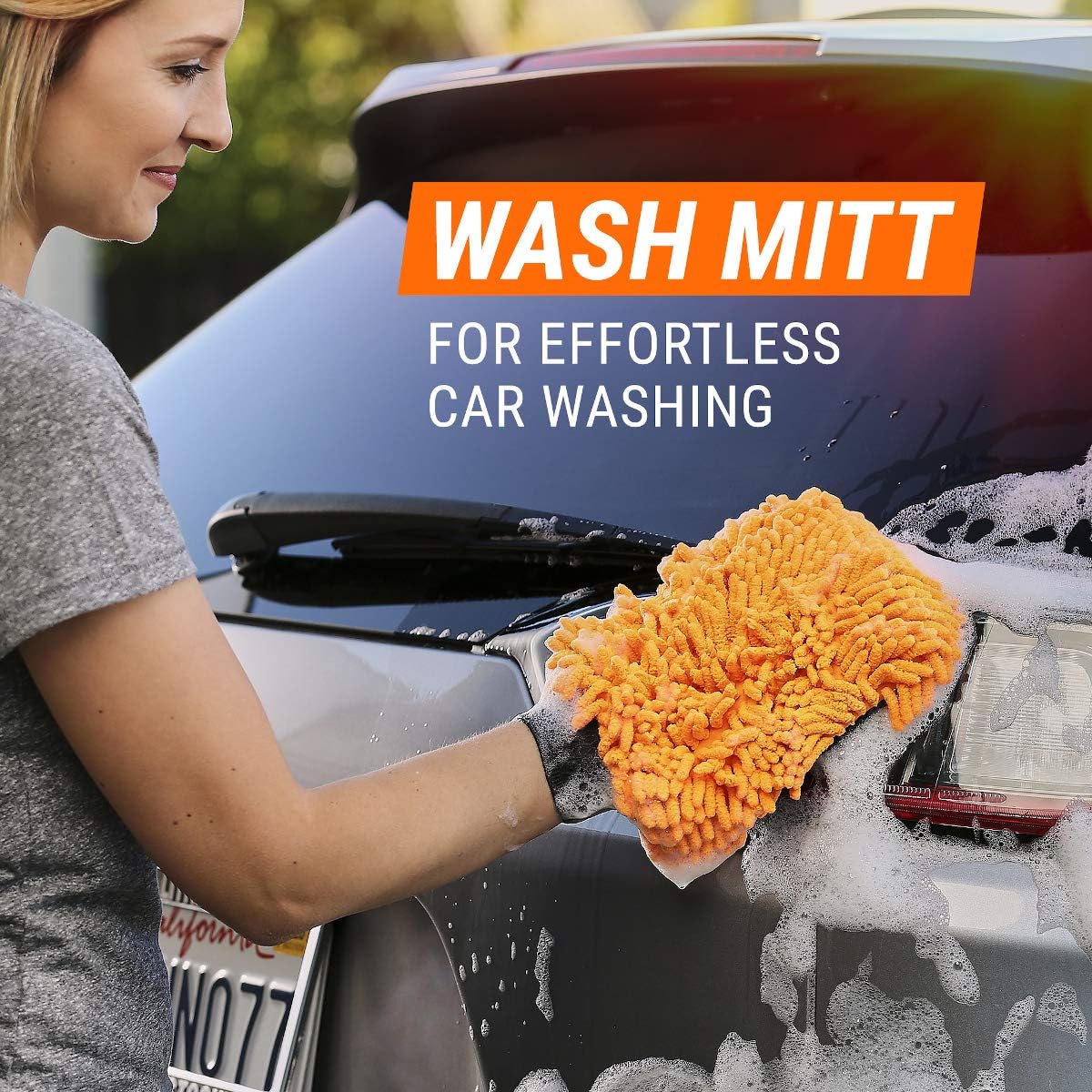 Armor All Microfiber Car Wash Mitt, Cleaner for Bugs or Dirt, for Cars & Truck & Motorcycle, 2 Pack, 19453 : Automotive