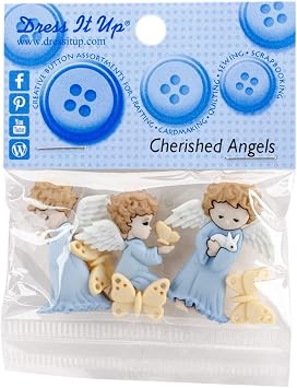 JESSE JAMES Dress It Up Embellishments-Cherished Angels