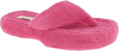 Capelli New York Ladies Micro Cozy Indoor Slippers Pink X-Large