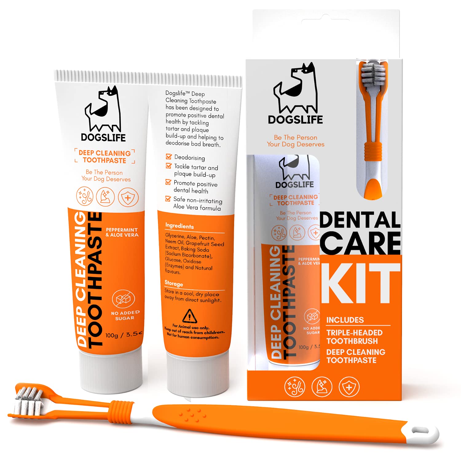 Buy Dog Toothbrush with Toothpaste Approved Dog Dental Kit Triple