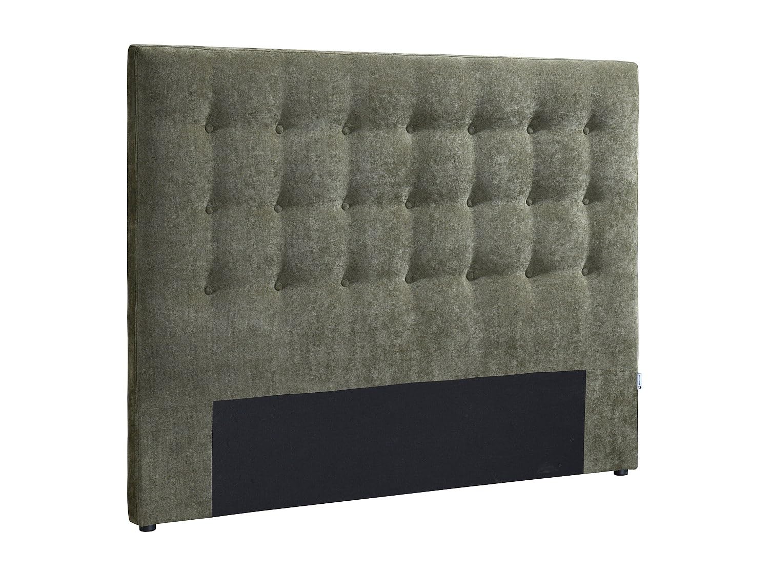 Vente-unique - Tête de lit capitonnée 160 cm - Tissu - Vert Olive - Francesco