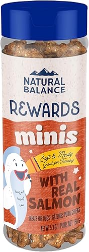 Natural Balance Limited Ingredient Diets Mini-Rewards - Tratos de entrenamiento para perros sin granos Opciones de proteĂnas incluyen pollo salmĂłn Natural Balance Limited Ingredient Diets Mini-Rewards - Tratos de entrenamiento para perros sin granos Opciones de proteĂnas incluyen pollo salmĂłn