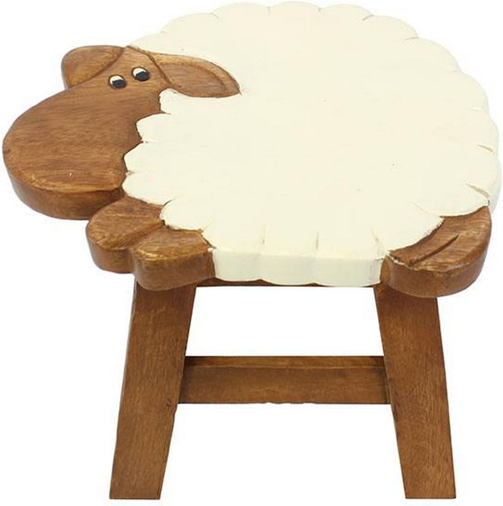 Something Different Wholesale Sheep Stool (4/12), Wood, Multicolour, 19x28x26 cm