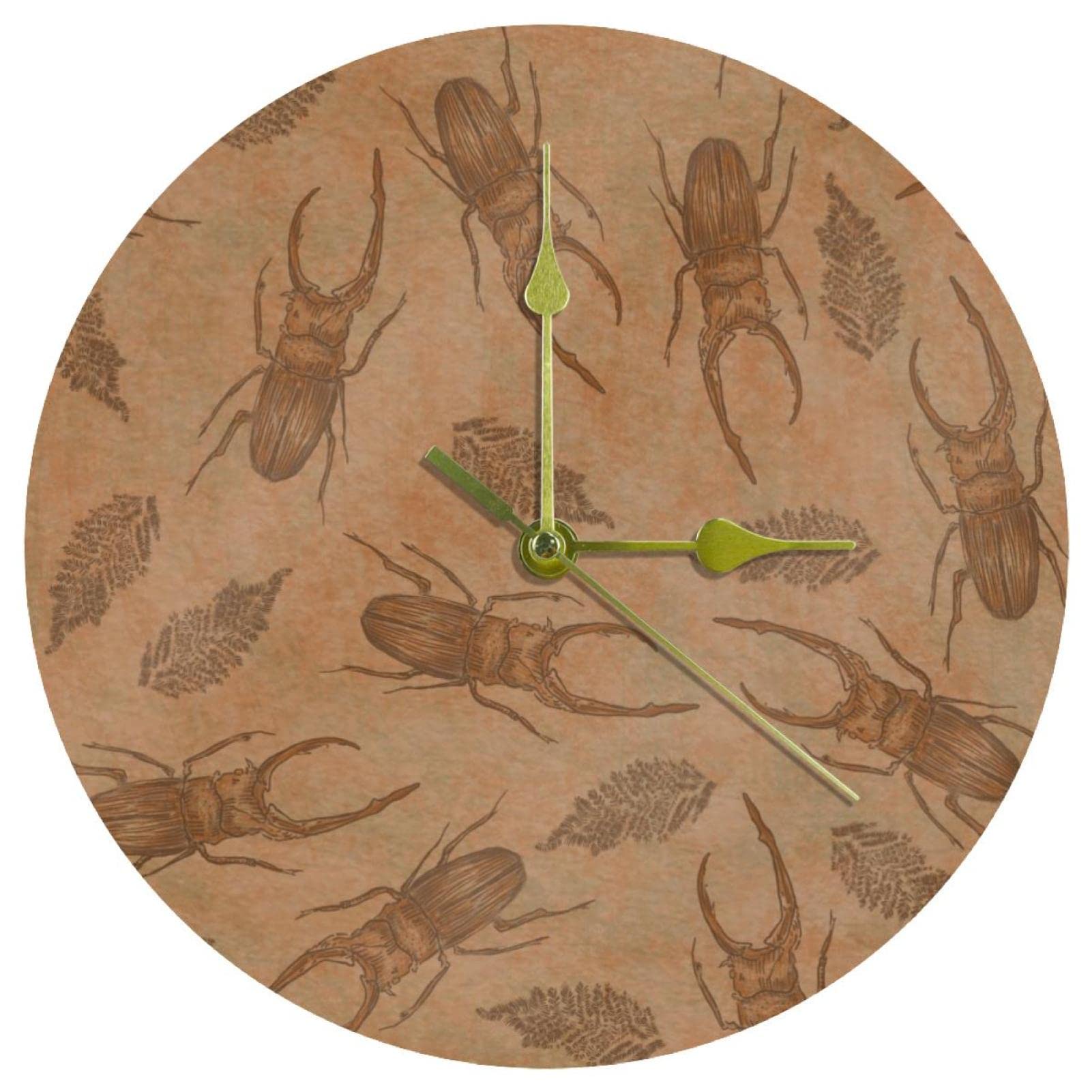 Horloge murale silencieuse motif animal ancien idée cadeau maison