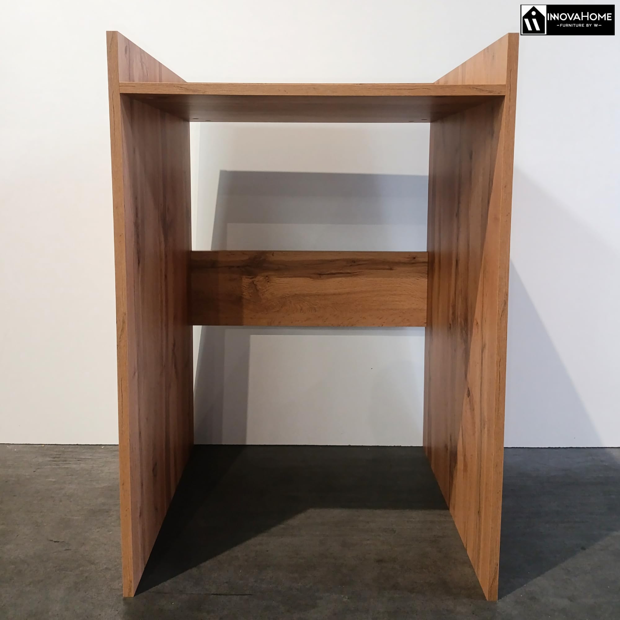INNOVAHOME Armoire Machine a Laver, Meuble Machine à Laver et Sèche-Linge, Meuble Lave Linge avec Étagère de Rangement, Cache Supérieur sans Perçage - Chêne Wotan 66x97x62cm