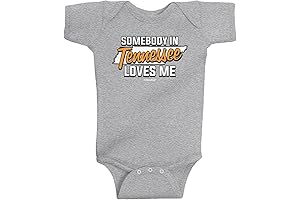 Threadrock Unisex Baby Somebody In Tennessee Loves Me Bodysuit