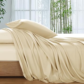 SONORO KATE 100% Viscose Derived from Bamboo_Sheets Queen Size,4PC