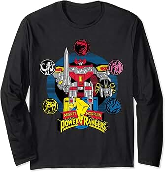 パワーレンジャー ウォッシュ加工Tシャツ 海外オフィシャル Amazon | パワーレンジャーのロゴグループ。 Tシャツ | Tシャツ
