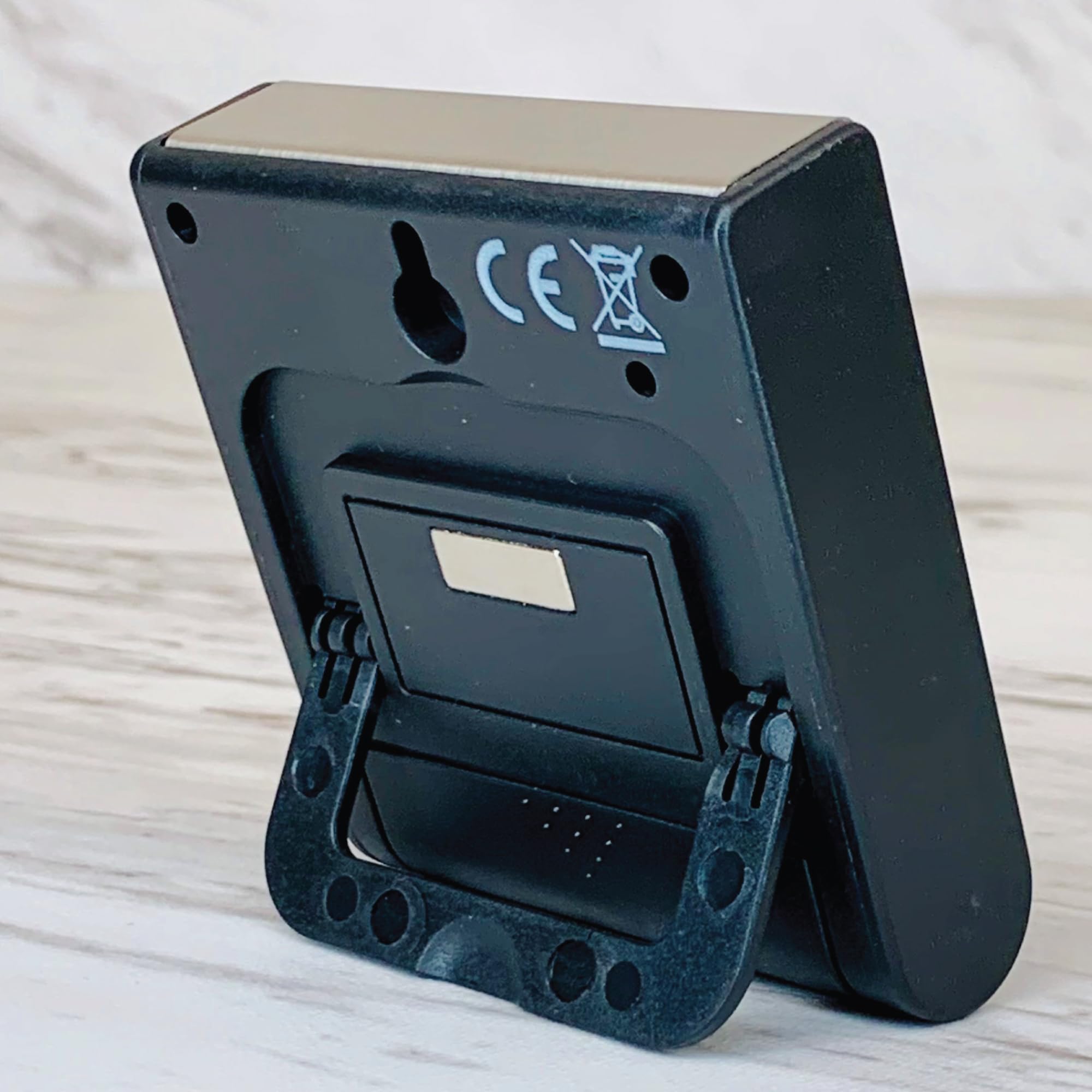 Temporizador digital de cocina de acero inoxidable de alta calidad, parte trasera magnética ultra fuerte, soporte de escritorio plegable, configuración de un solo toque sin esfuerzo, alarma extra