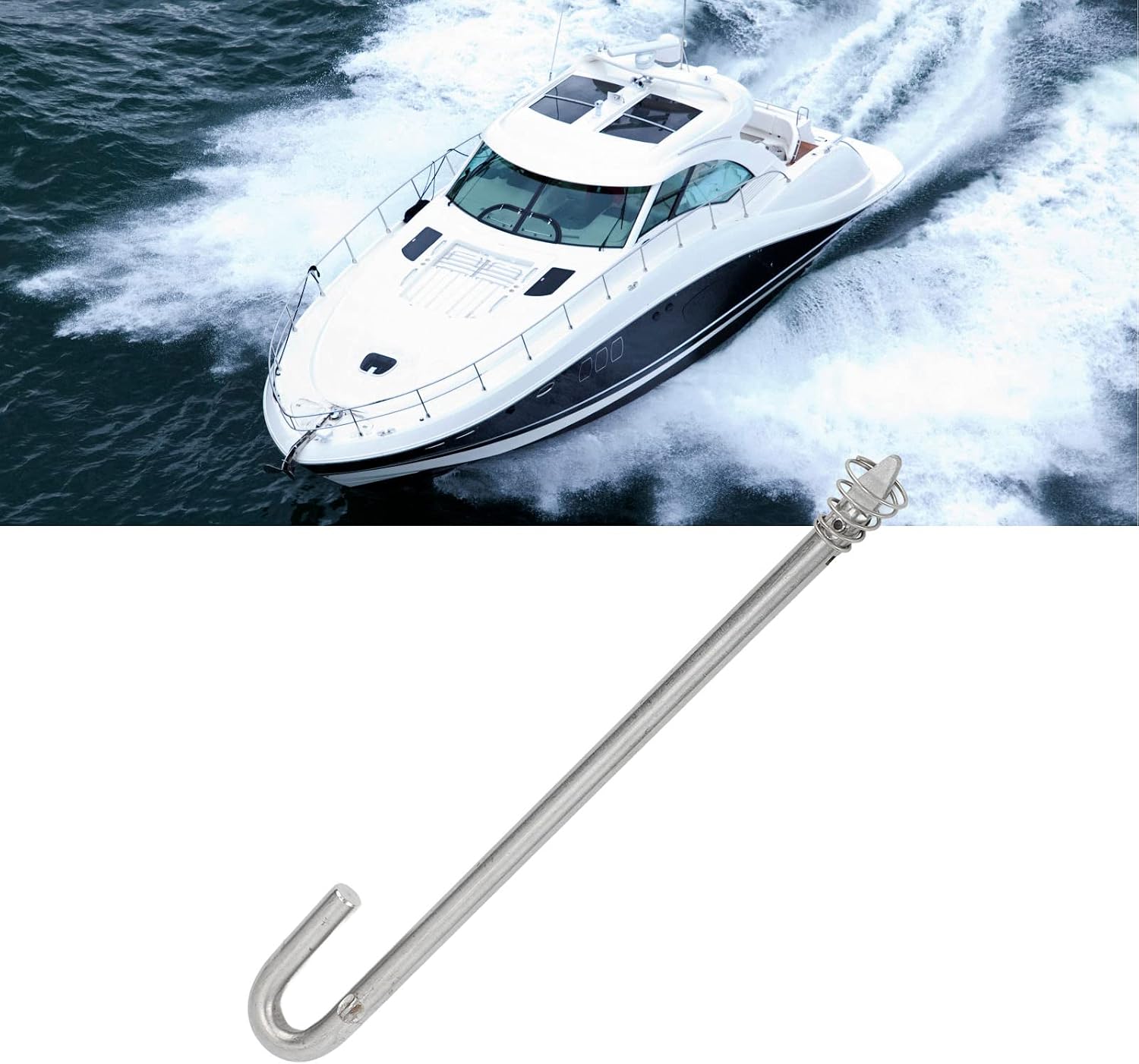 Outboard Tilt Rod Pin Lock Assembly, 6E0-43160-00-00, Stainless Steel Spring for 2 Stroke Outboard Engine, Marine Boat Motor Replacement Part