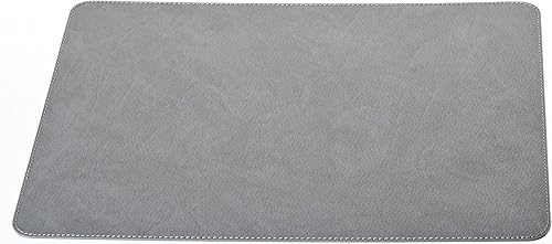 Miniatura 3 de Nikalaz Juego de 4 manteles individuales pequeños y 4 posavasos, manteles de mesa hechos en Europa de cuero reciclado, manteles individuales de 15.7