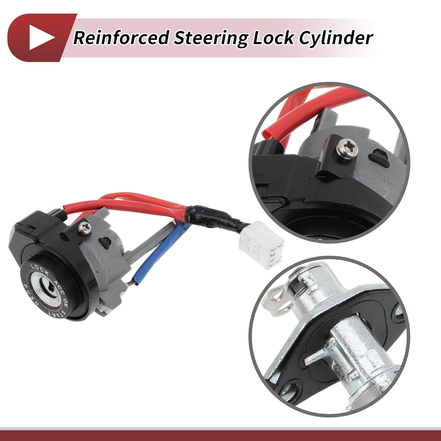 1 Set Ignition Lock Cylinder for Hyundai Sonata 2015-2017 Ignition Switch Door Lock Cylinder No.81900C1B00/81970C1A00