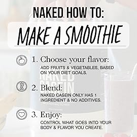 NAKED Casein - 2Lb Micellar Vanilla Casein Protein - Bulk, GMO-Free, Gluten Free, Soy Free, Preservative Free - Stimulate Muscle Growth - Enhance Recovery - 15 Servings