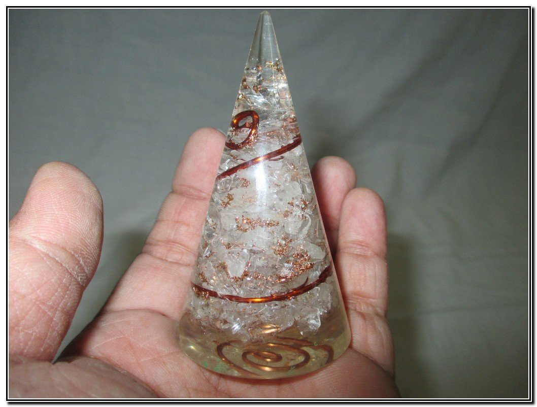 Jet Exquisite Crystal Quartz Orgone Antenna Cone Free Crystal Therapy Chakra Crystal Gemstones Agate