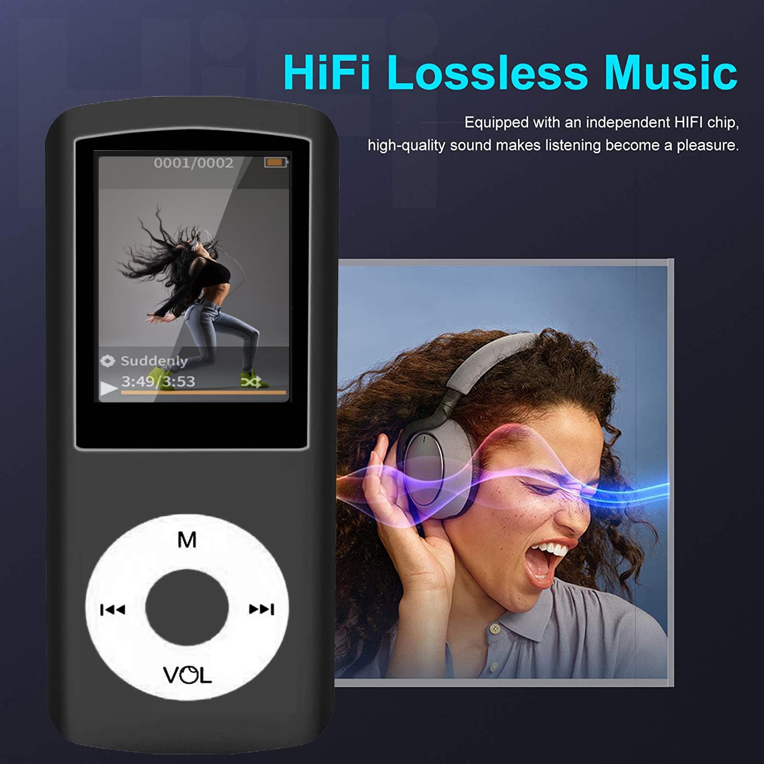 MP3 Player, Hotechs HiFi 32GB Music Player