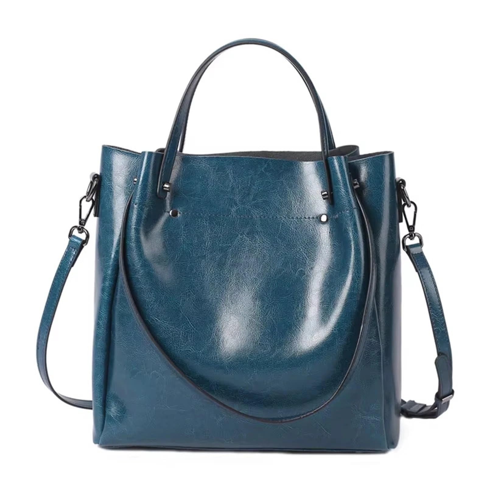 Bolso bandolera grande informal de piel for mujer, tipo cubo, gran capacidad Para Viajes Compras Trabajo Citas