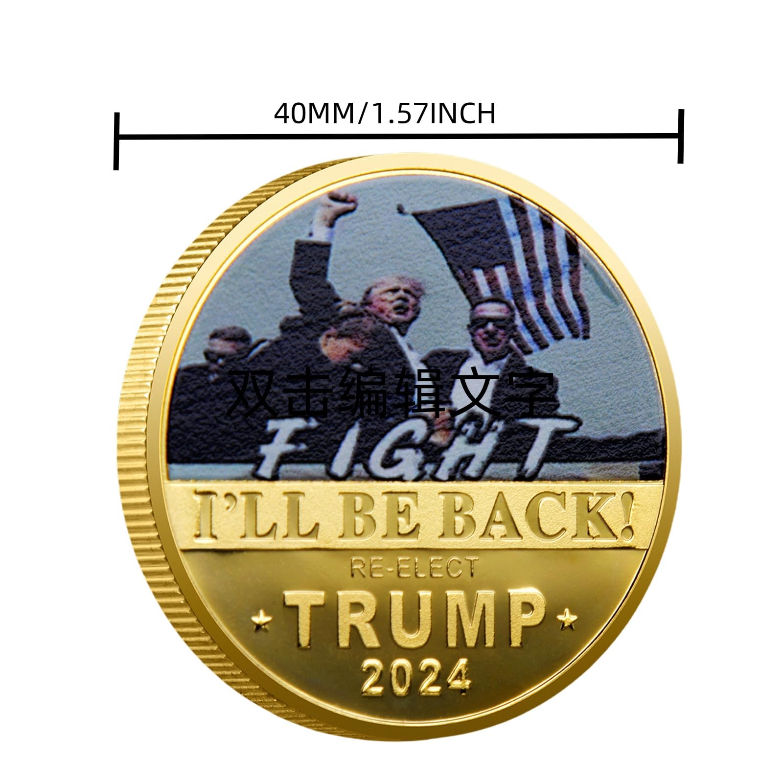 2024 TRUMP &quot;We&#39;ll Be Back&quot; 銀貨　1000枚発行！ 2024 OFFICIAL TRUMP MEDAL PR70