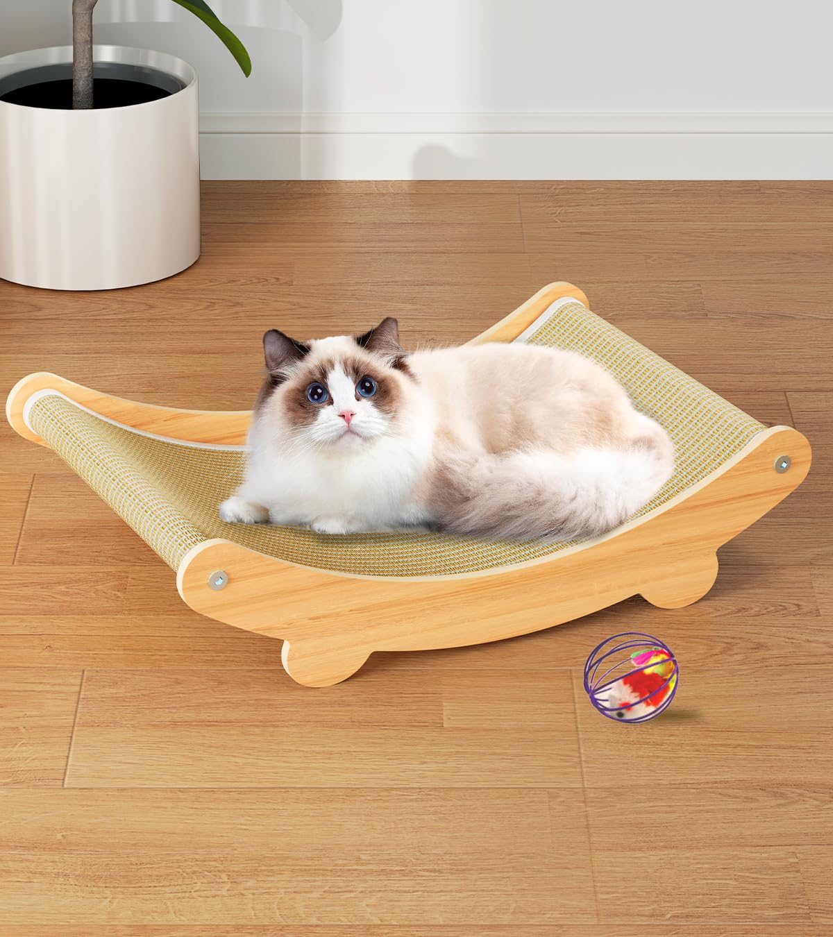 猫用爪研ぎ兼寝床 コンパクト Amazon | 澤霏 zefei 猫 爪研ぎ つめとぎ 猫 爪とぎ 猫 つめとぎ