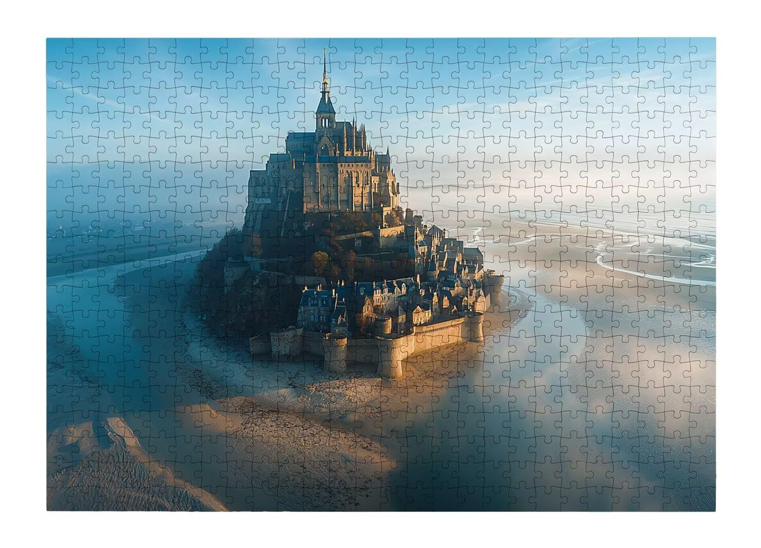 Puzzle 1500 elementów zamku, klasyczne puzzle, 87 x 57 cm, dekoracja -4381