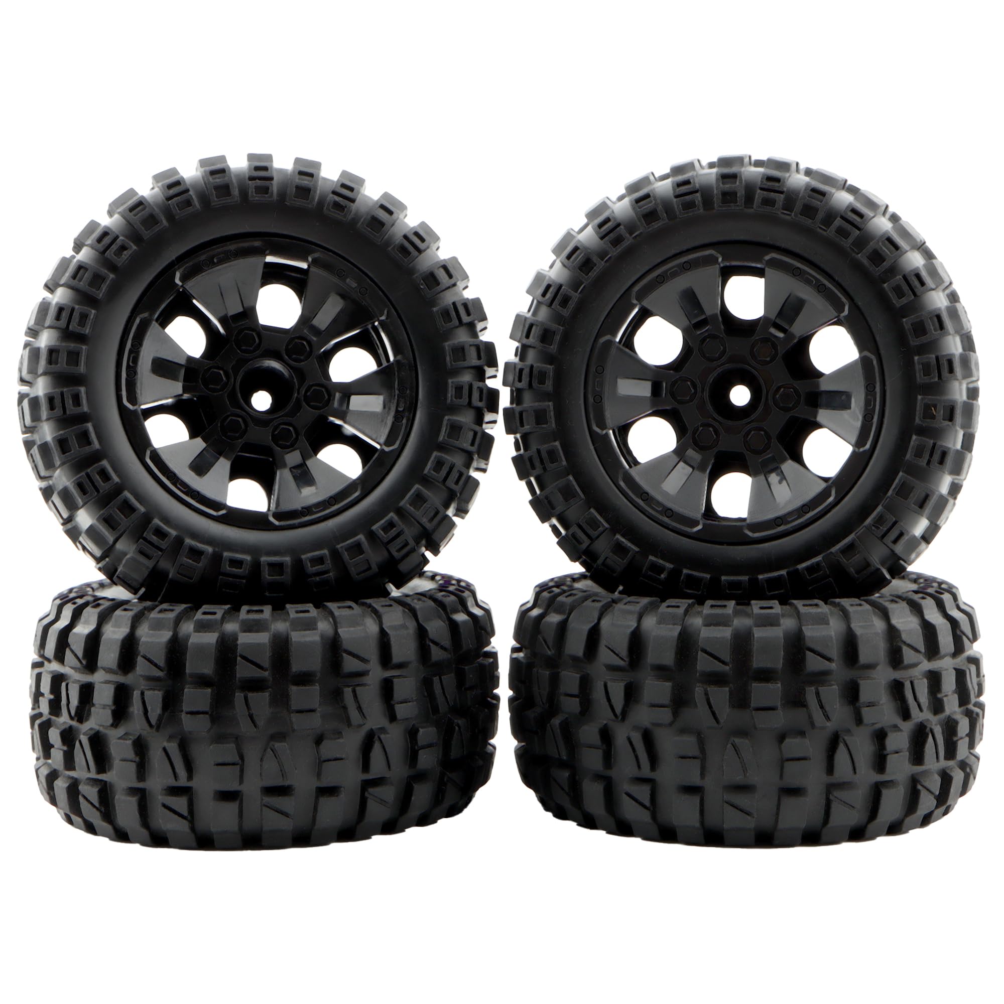 GDOOL 1:10 9200 RC Tires PX9200-29A Accessories Spare Parts for 1:10 9201E 9203E 9205E 9206E 9200E Trucks 200E 210E Brushless RC Cars (4 Pieces)