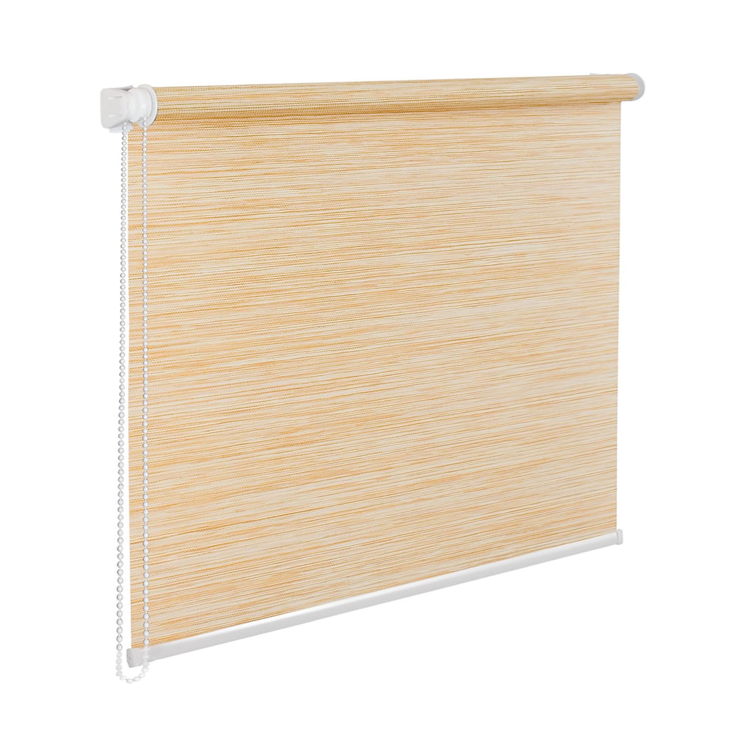 Beautiful Bamboo-Like Stylish Natural Roller Blind in Beige and Sand colours, Choice of 16 Width Sizes, 150cm Drop, 50cm wide (overall width 54.5cm)