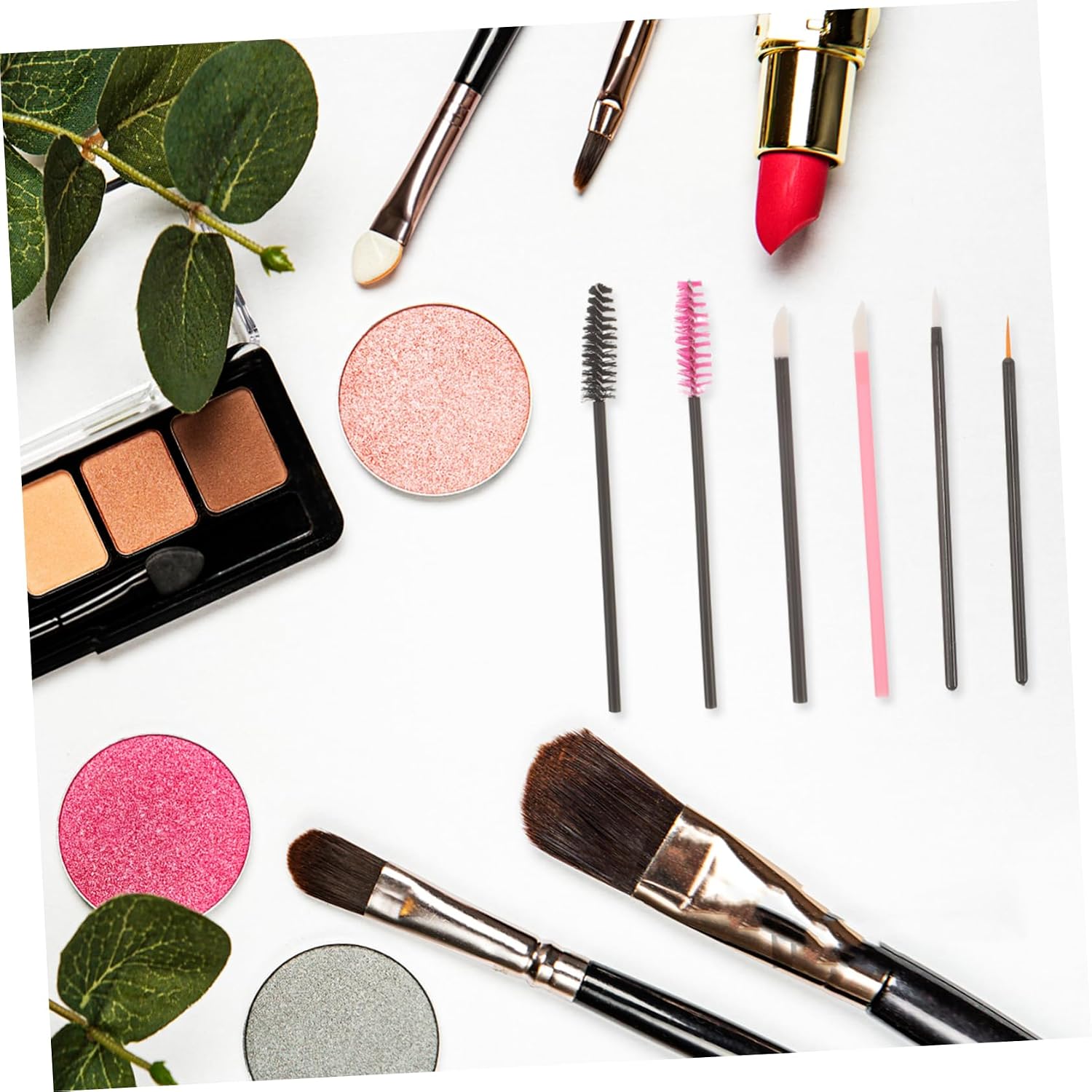 1set Eyelash Brush Wands Eyebrow Applicators Portable Makeup Tool for Women Versatile Lip Brushes for Travel for Professional Home Use for Eyelashes Brows