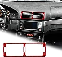 Vista 15 de AIRSPEED Para BMW M5 E39 Cubierta del marco de la caja del reposabrazos de la consola central, calcomanía de fibra de carbono accesorios interiores