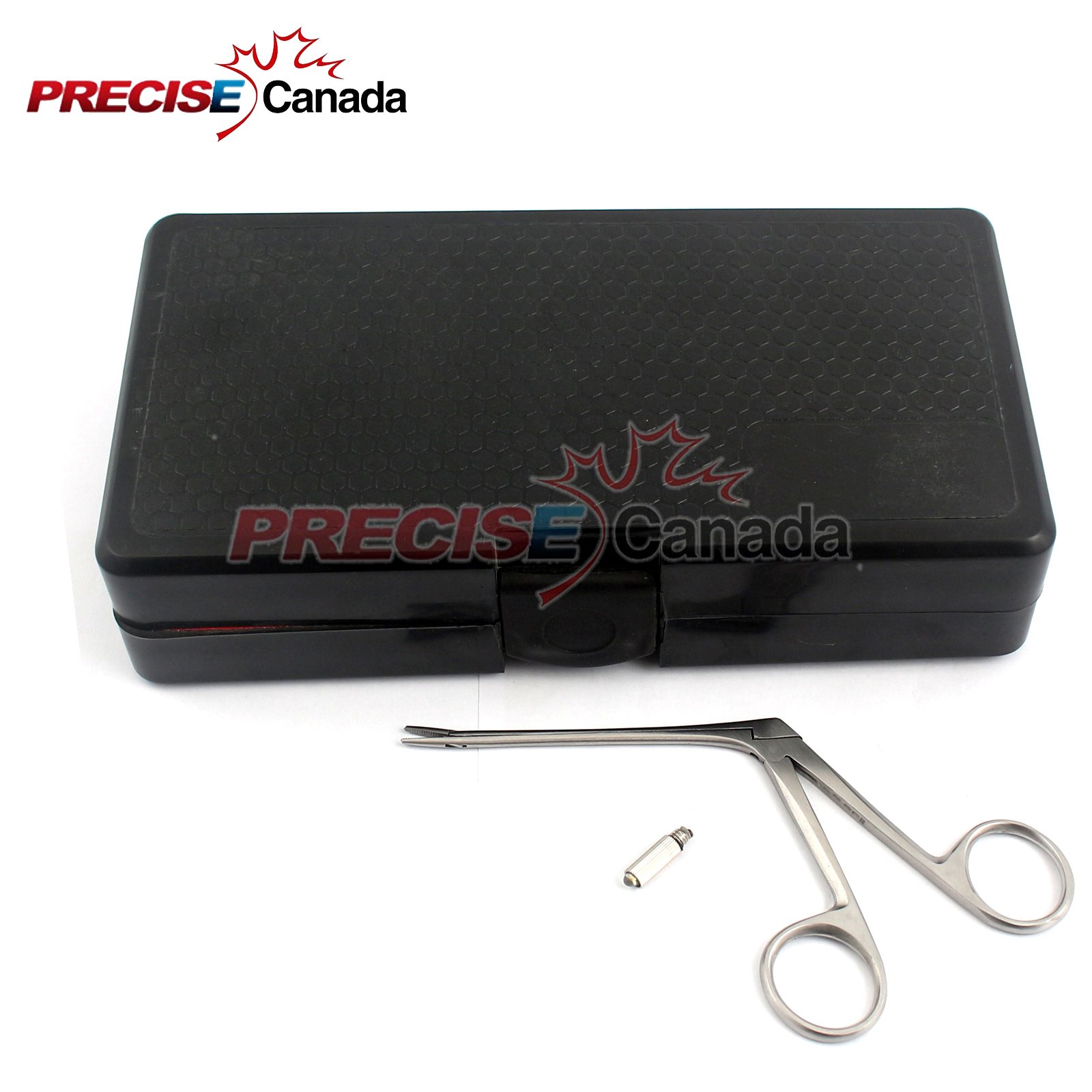 PRECISE CANADA: New LED Lens Fiber Optic Veterinary Otoscope KIT +1 Micro Alligator FORCEP +1 Bulb New